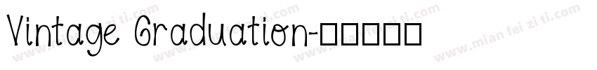 Vintage Graduation字体转换